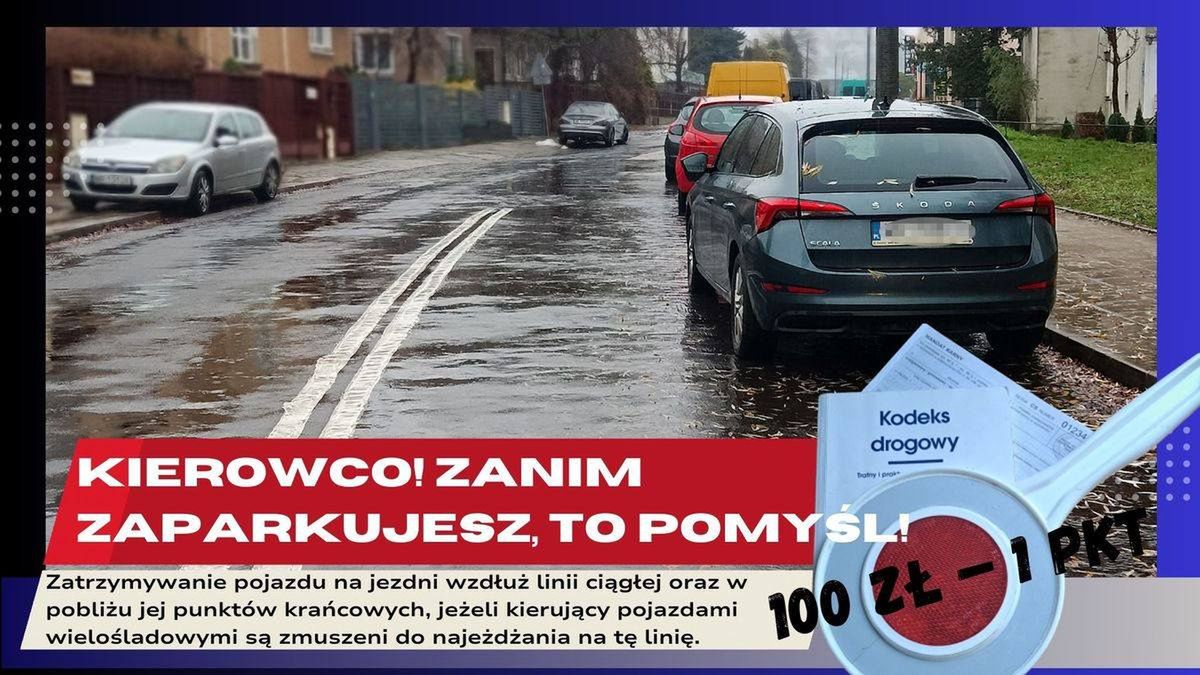 Mandaty za złe parkowanie 