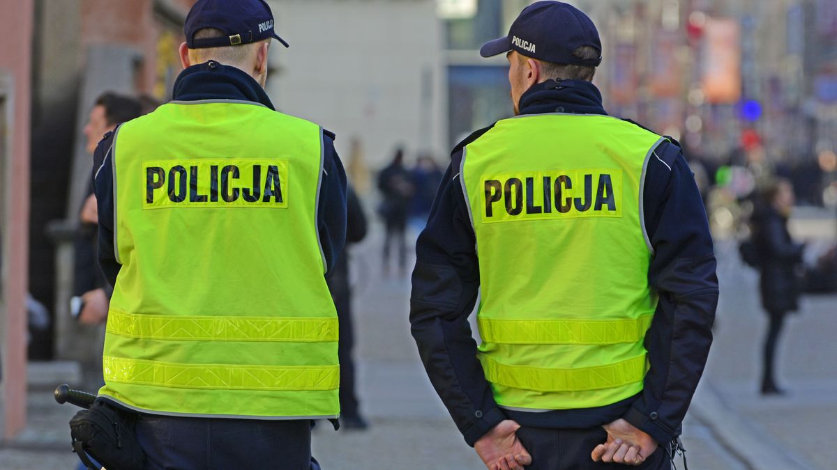 Policja policjant policjanci patrol kamizelki