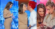 Ciężarna Pola Wiśniewska obcałowuje Michała na planie "Jaka to melodia?" (ZDJĘCIA)