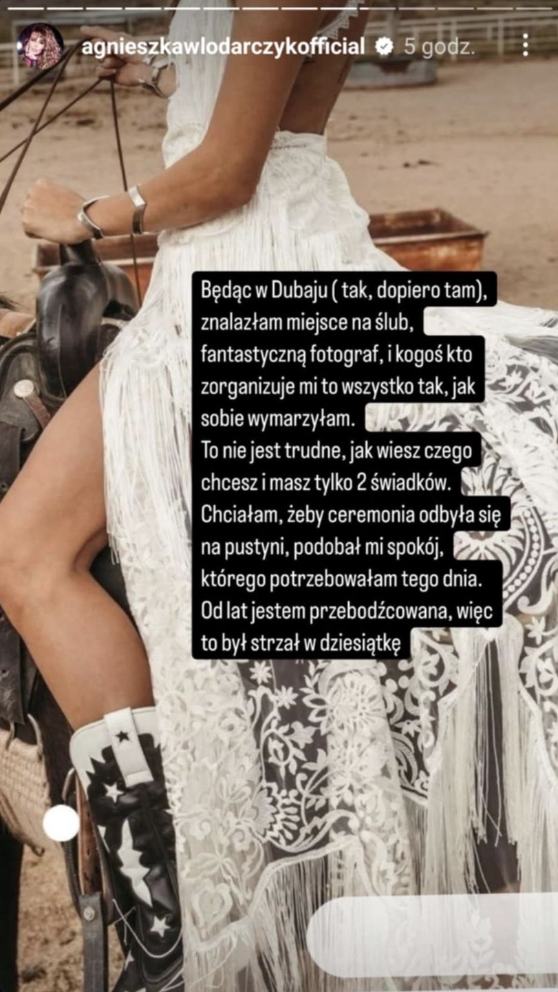 Agnieszka Włodarczyk o ślubie