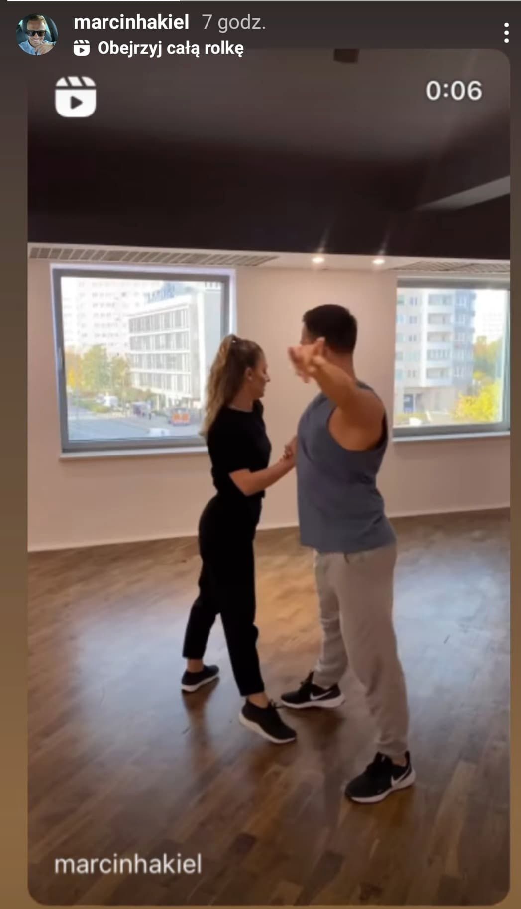 Marcin Hakiel trenuje w swojej szkole tańca