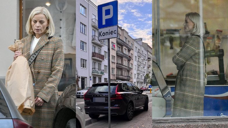 Małgorzata Foremniak parkuje na zakazie i pędzi na zakupy
