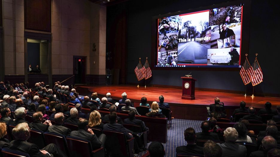 Zełeński w Kongresie USA. Pokazał Amerykanom poruszający film