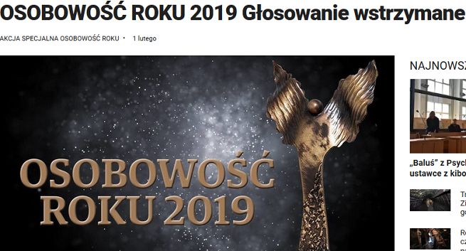 Po ataku na serwery Polska Press Grupy zawieszono konkurs „Osobowość roku”. Dane osobowe bezpieczne