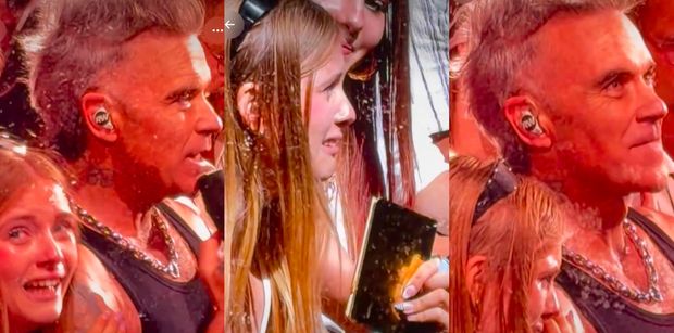 Uroczy moment na koncercie Robbiego Williamsa w Poznaniu. Zadzwonił do mamy jednej z fanek i ZADEDYKOWAŁ jej występ (WIDEO)