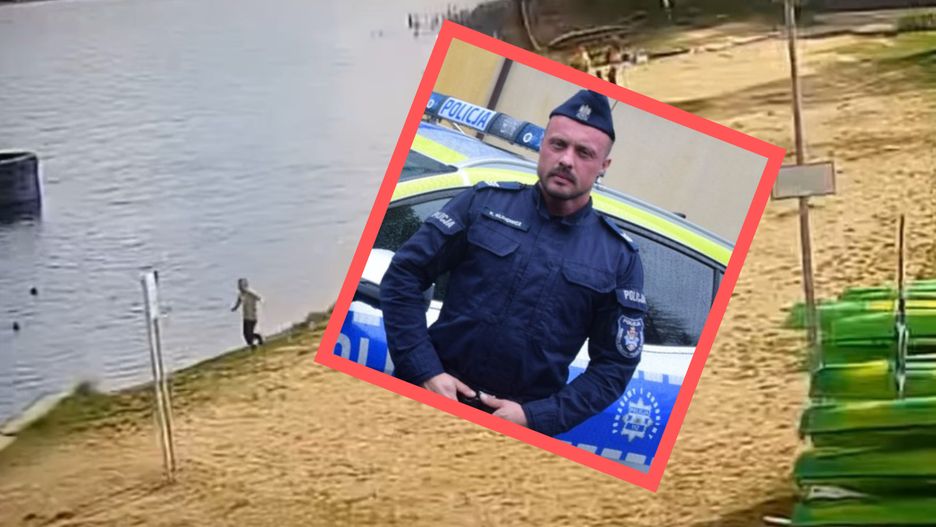 Policjant dwukrotnie uratował tonące dzieci