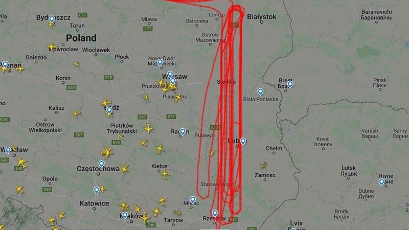Amerykański dron zwiadowczy RQ-4 Global Hawk nad regionem