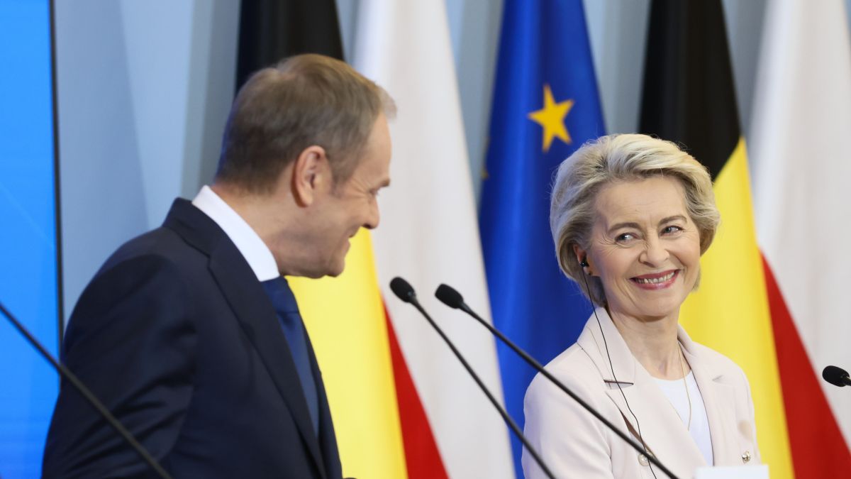 Donald Tusk i Ursula von der Leyen