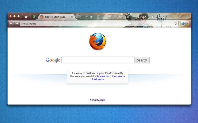 Projekt interfejsu Firefoksa (Fot. Mozilla.com)