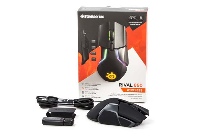 SteelSeries Rival 650 - zawartość opakowania