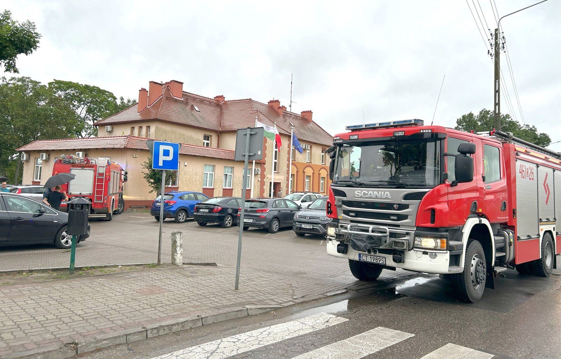 Interwencja Straży Pożarnej w Urzędzie Miejskim w Kruszwicy