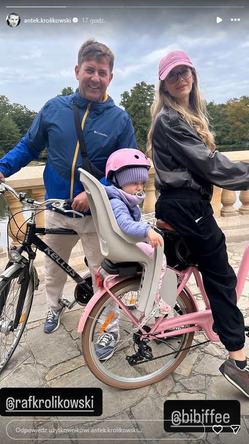 Rafał Królikowski i Izabela z córką