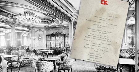 Co jedli pasażerowie Titanica tuż przed katastrofą? Na aukcji sprzedano menu dla pasażerów I klasy