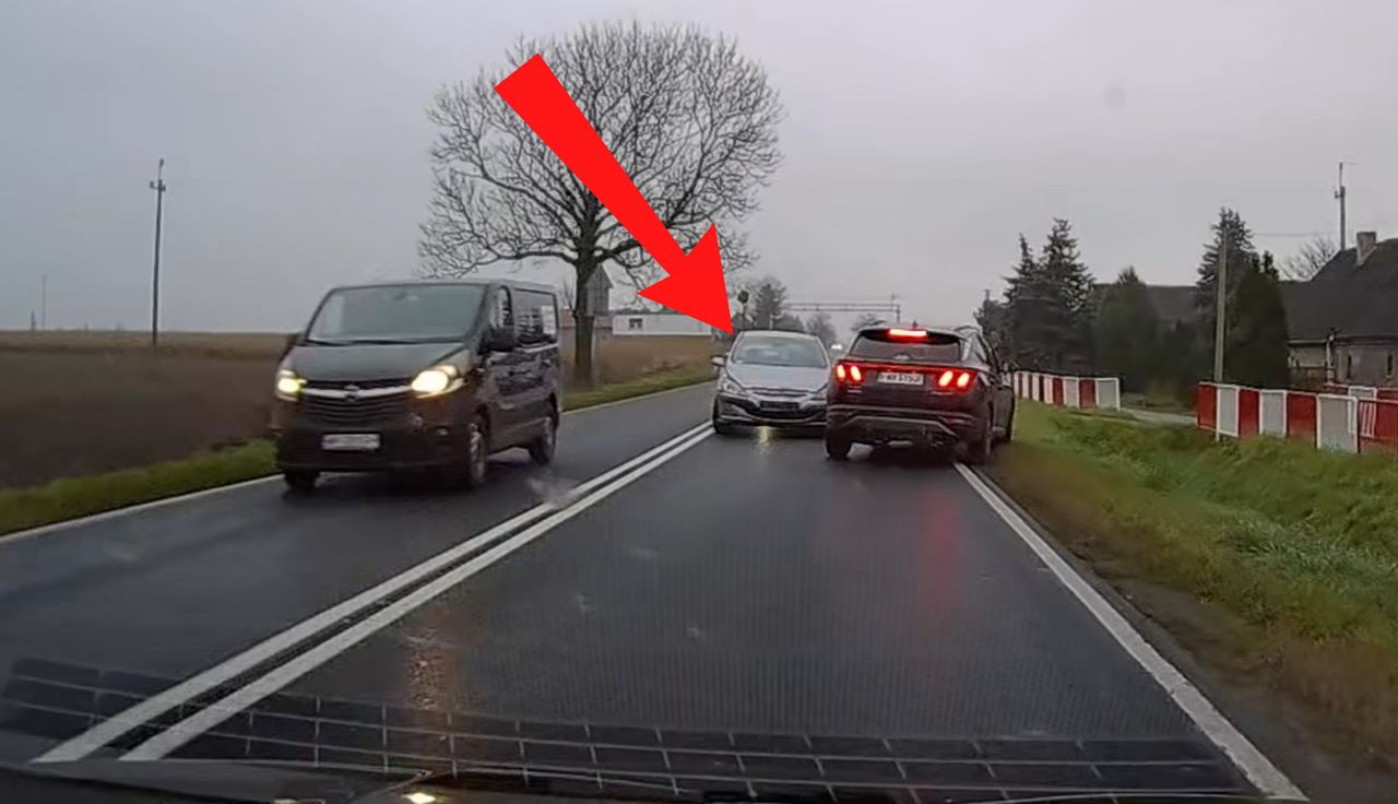 Dramatyczne nagranie. Peugeot nagle zjechał. Setki tysięcy wyświetleń