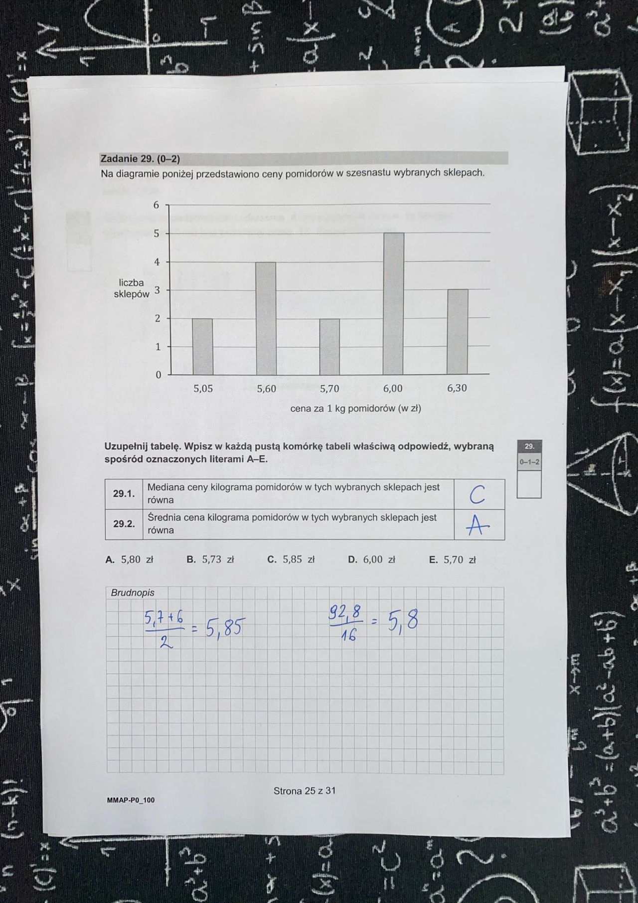 Odpowiedzi. Matematyka