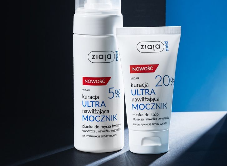 Zmagasz się z suchą, szorstką skórą? Sprawdź dwa nowe produkty z kuracji ultranawilżającej z mocznikiem od Ziaja Med