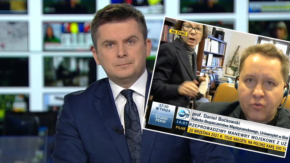 W trakcie rozmowy na żywo w kadrze pojawił się niespodziewany gość 