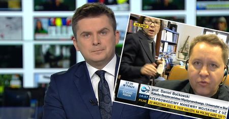 Profesor rozmawiał na żywo z TVN24. Nagle pojawiła się mistrzyni drugiego planu