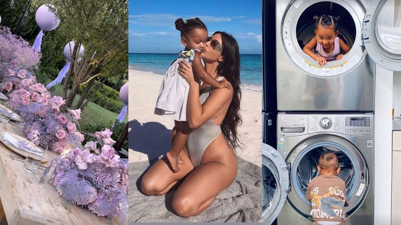 Kim Kardashian wśród plotek o rozwodzie z Kanye Westem organizuje 3-letniej córce imprezę urodzinową