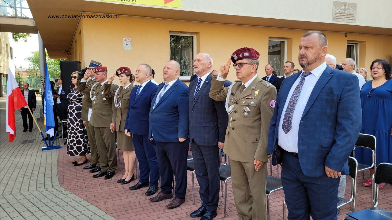 Antoni Macierewicz podczas uroczystości w Tomaszowie Mazowieckim