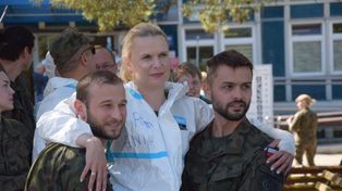 Pożar w lesie przy szpitalu w Pile. Odbyła się ewakuacja pacjentów. Tak wyglądały ćwiczenia ochrony ludności i obrony cywilnej
