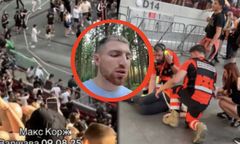 Machał flagą banderowców na koncercie. Teraz się kaja