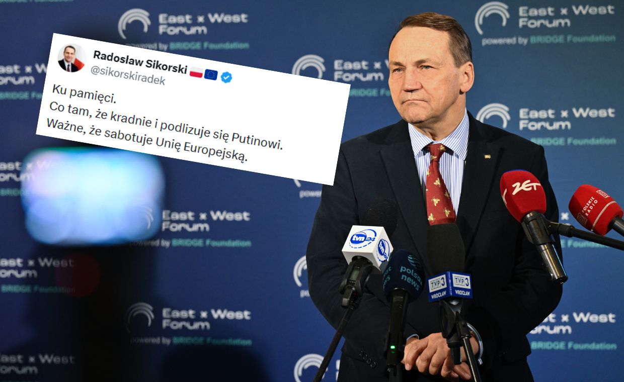 Sikorski zareagował na zdjęcie polityka PiS. "Podlizuje się Putinowi"