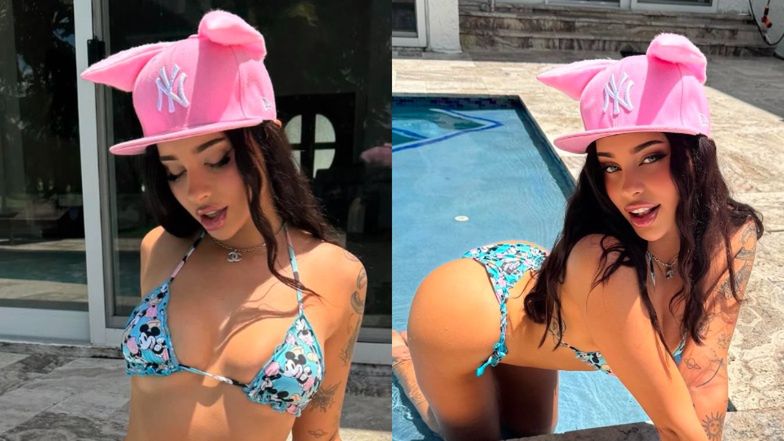 Fagata eksponuje wdzięki nad basenem