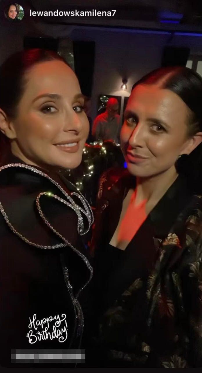 Anna Lewandowska z celebrytami na urodzinach warszawskiej dermatolożki