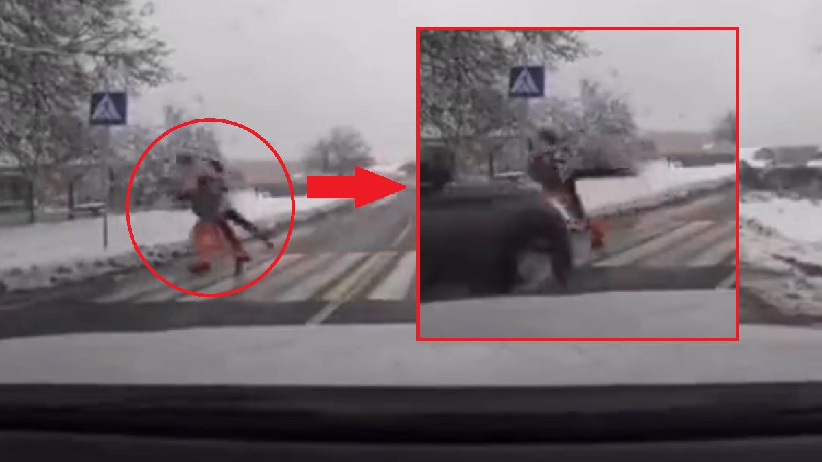 O włos od tragedii. Piesi mogli zginąć. Film ku przestrodze