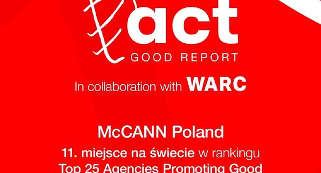 McCann Poland wśród najlepszych agencji na świecie