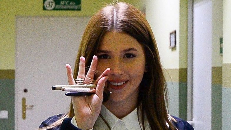 Roksana Węgiel zdaje maturę