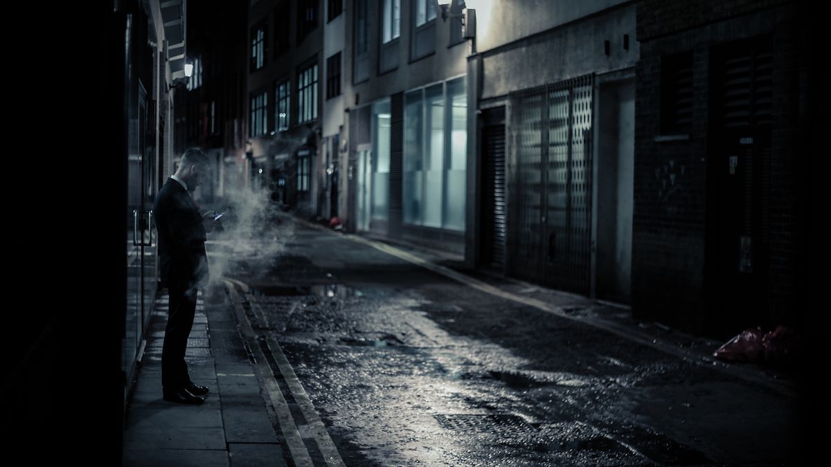 Cyberpunk i film noir spotykają się w wizji Londynu autorstwa Edo Zollo 1