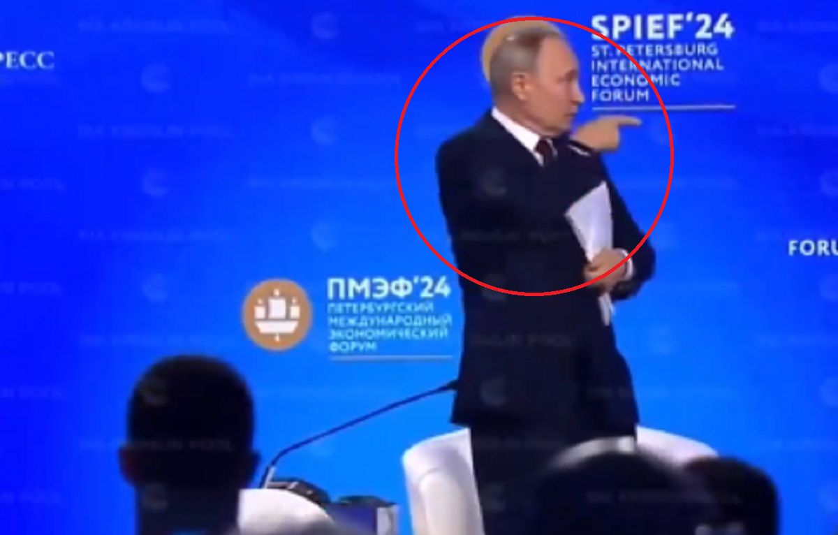 Putin made a blunder during the forum in Petersburg