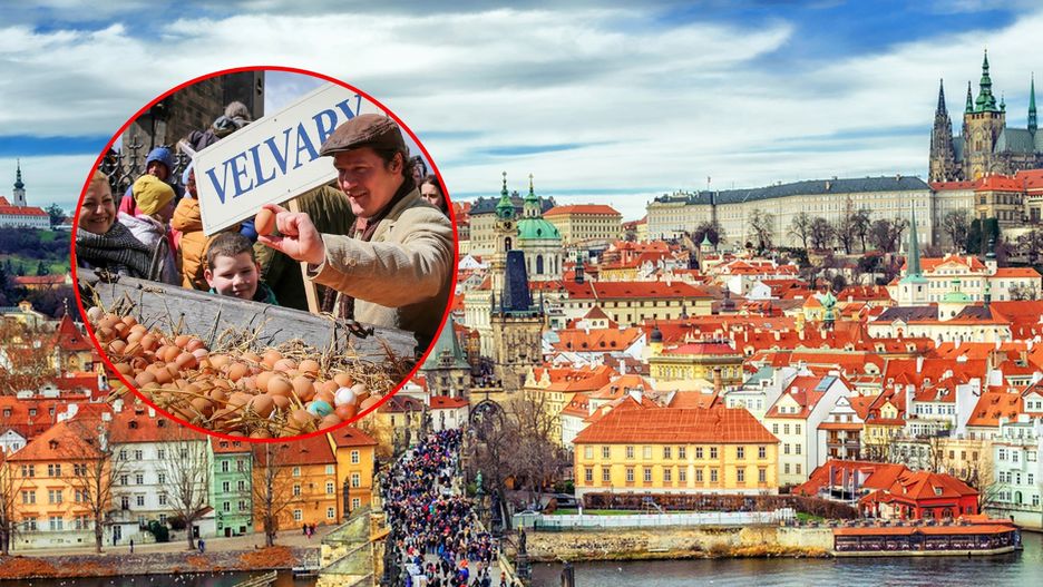 Przez Most Karola w Pradze przemaszerowali mieszkańcy miasta Velvary