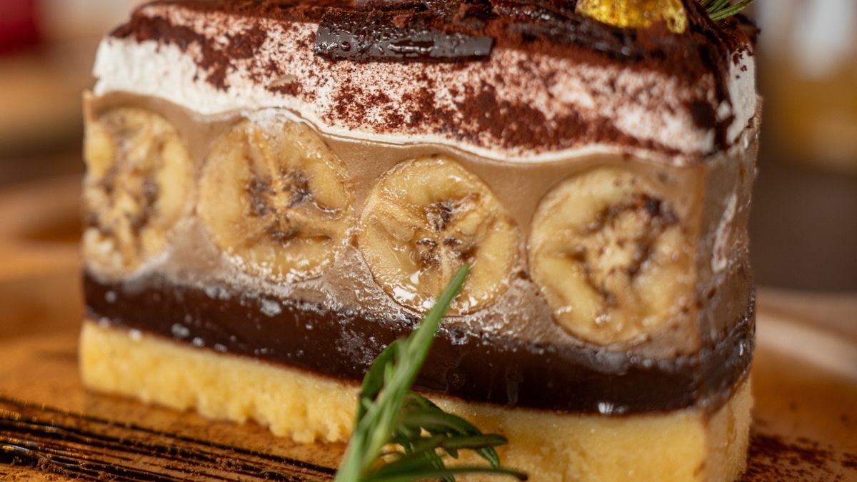 Ciasto bananowe z masą czekoladową