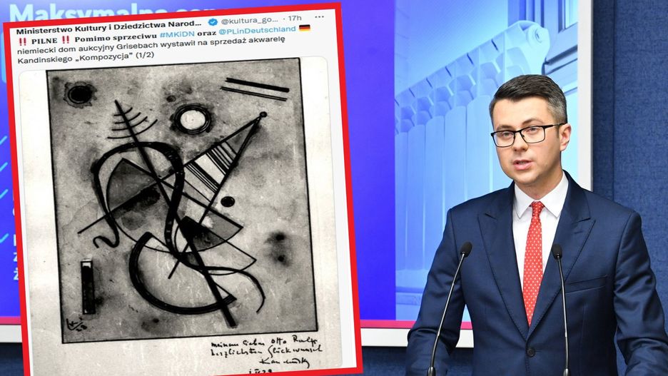 Rzecznik rządu o sprzedaży w Niemczech skradzionego Polsce obrazu