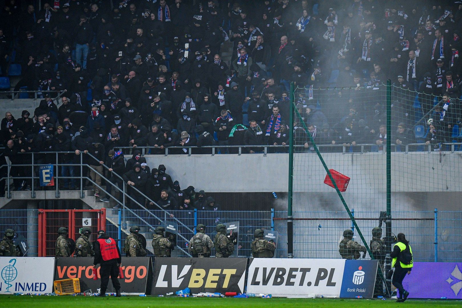 Zadyma z udziałem pseudokibiców Górnika