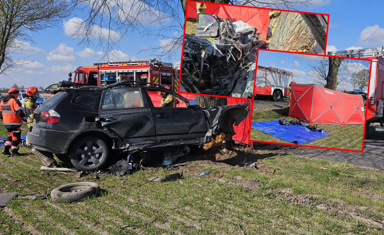 Śmierć na trasie. Kierowca uwięziony we wraku