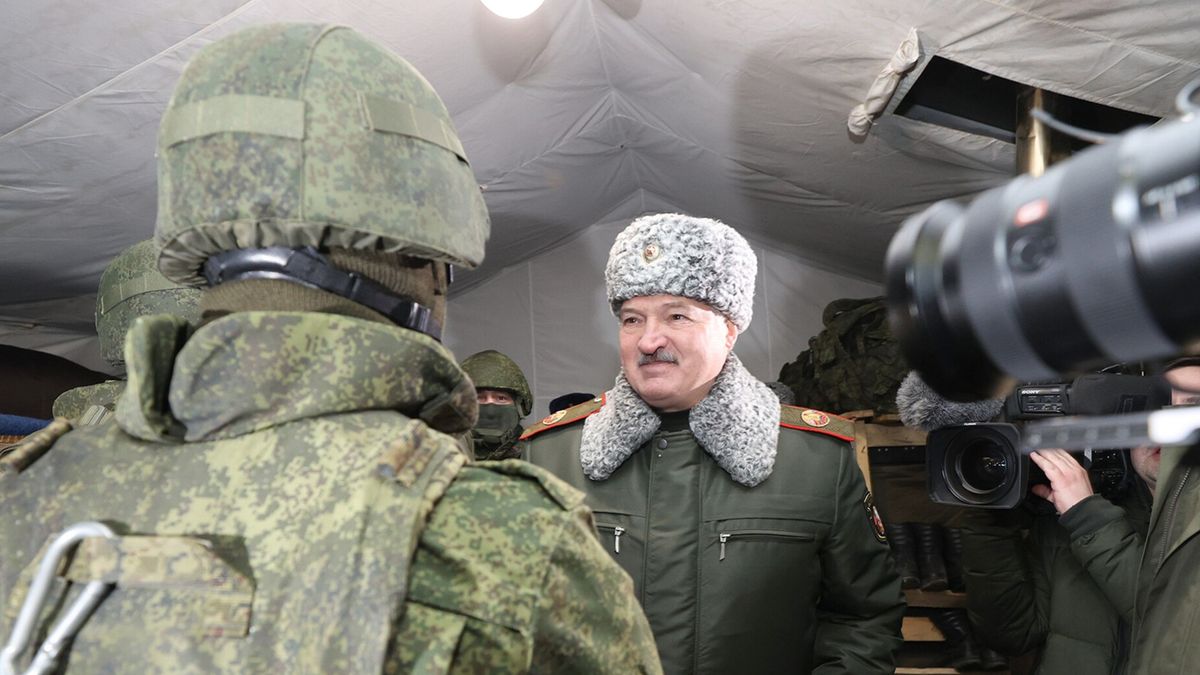 Łukaszenka odwiedził rosyjskich żołnierzy 