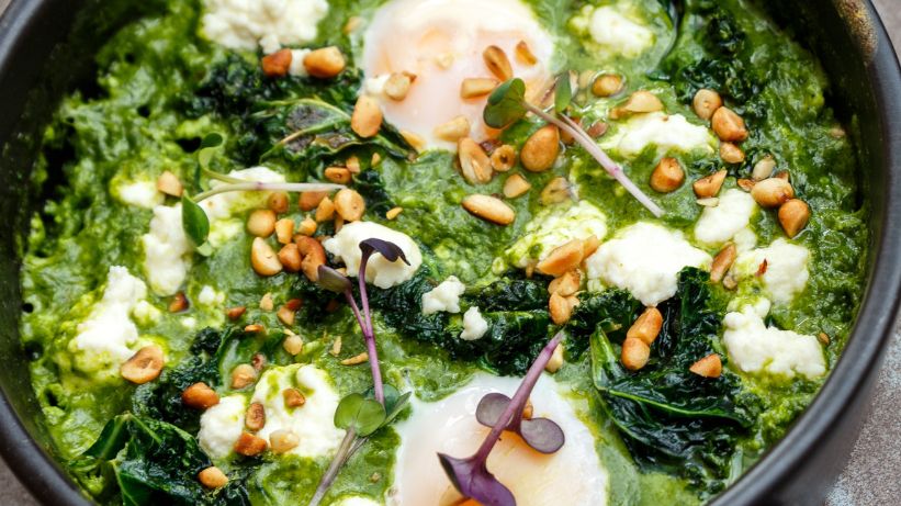 Zielona szakszuka to mój pomysł na śniadanie