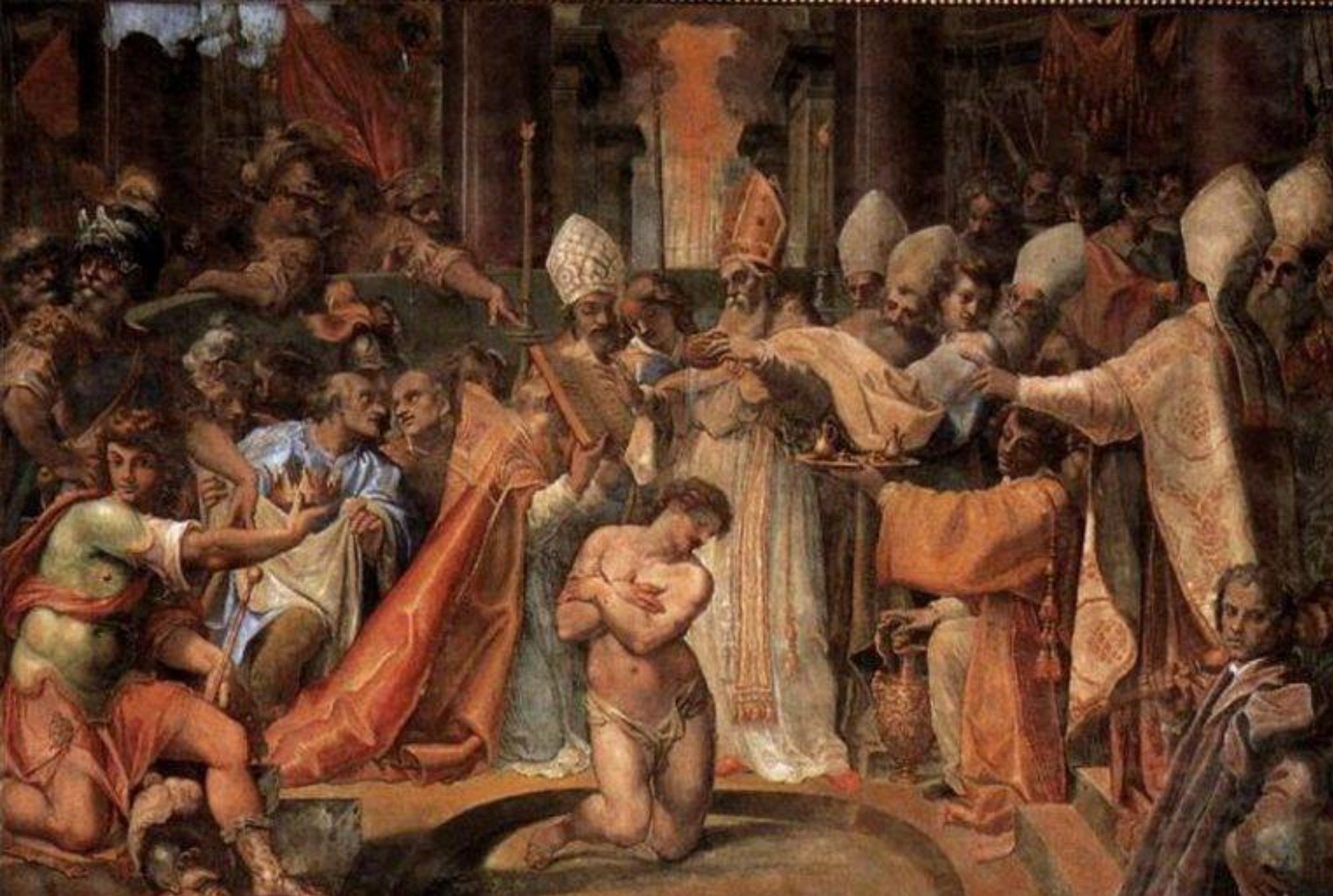 Konstantyn ochrzcił się dopiero na łożu śmierci