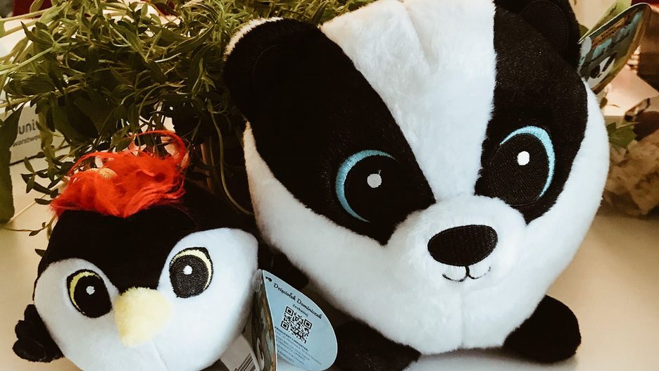 Borsuk Bartek i dzięciołek Dominiczek