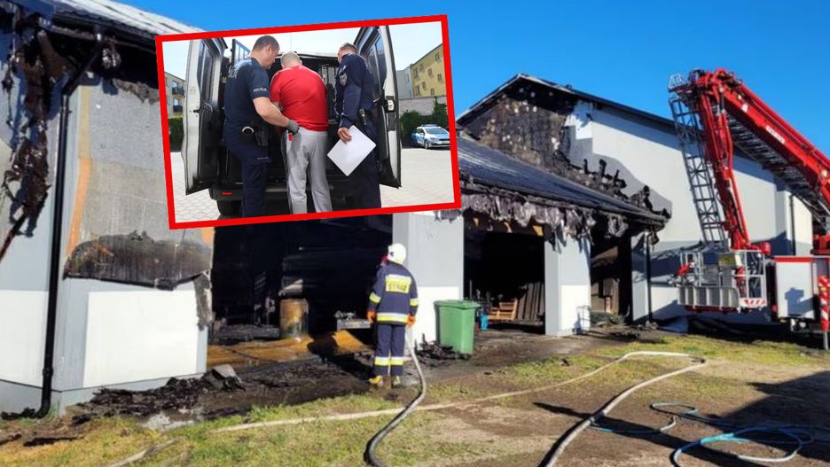 Podejrzany o zabójstwo Ukraińca, spalony budynek w Rokicinach