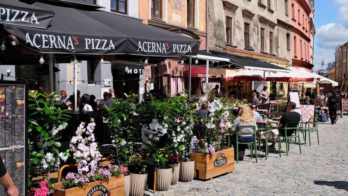 Ogródki gastronomiczne na Starym Mieście