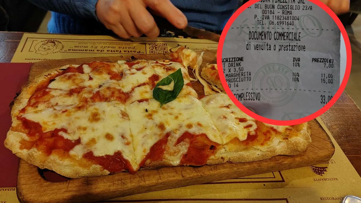 Pizza z rzymskiej pizzeri