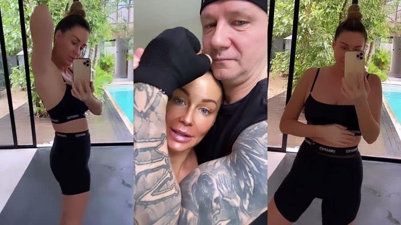 Małgorzata Rozenek i Radosław Majdan ćwiczą jogę o poranku