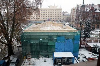 Legnica: Trwa remont tzw. małego budynku urzędu miasta przy Placu Słowiańskim