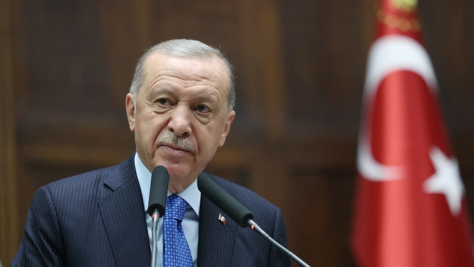 Temporary
ANKARA, TURKIYE - JULY 24: (----EDITORIAL USE ONLY - MANDATORY CREDIT - ' TURKISH PRESIDENCY / MUSTAFA KAMACI / HANDOUT' - NO MARKETING NO ADVERTISING CAMPAIGNS - DISTRIBUTED AS A SERVICE TO CLIENTS----) Turkish President and Leader of the Justice and Development (AK) Party Recep Tayyip Erdogan makes a speech during the his party's group meeting at the Turkish Grand National Assembly in Ankara, Turkiye on July 24, 2024. TUR Presidency/Mustafa Kamaci/ Handout / Anadolu/ABACAPRESS.COM
AA/ABACA