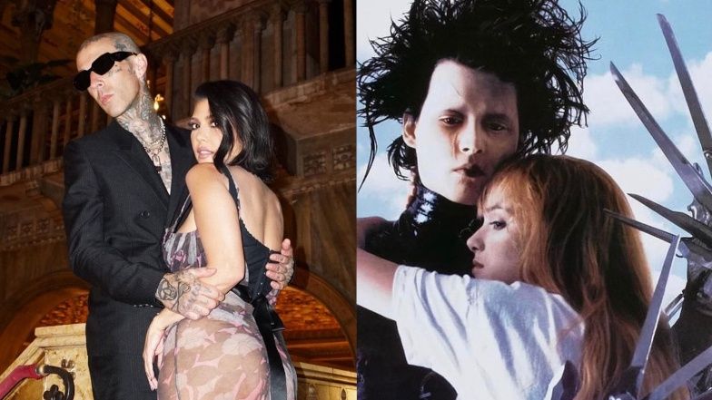Kourtney Kardashian i Travis Barker przebrali się za bohaterów "Edwarda Nożycorękiego" 